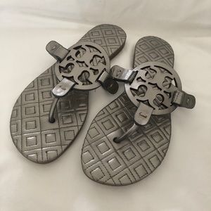 Tory Burch metallic sandals